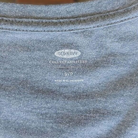 Old Navy Deadpool heather blue-grey short sleeve T-shirt - Picture 4 of 12